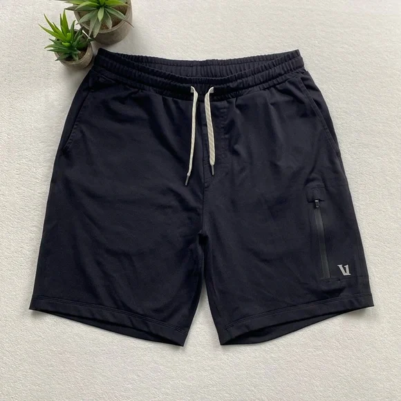 Vuori Sunday Performance 7.5” Pull On Athletic Jogger Shorts (Black) - Picture 1 of 15